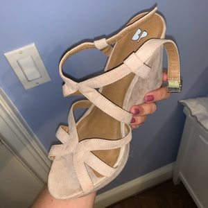 BP Suede Nude Heels